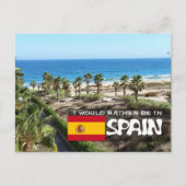 [Kaart] Ik zou liever in Spanje zijn Briefkaart (Voorkant)