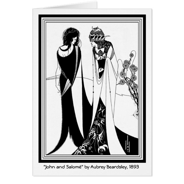 Kaart: Illustratie door Aubrey Beardsley (Voorkant)