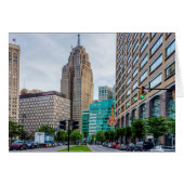 Kaart in het centrum van Detroit (Voorkant Horizontaal)