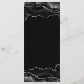 Kaart in het menu Photo Black en Silver Agate (Achterkant)