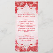 Kaart in het menu Rood- en witsneeuwvlokken (Achterkant)