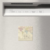 Kaart in kleur van de Wereld Magneet (Insitu (Vaatwasser))