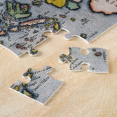  kaart | India naar Nieuw-Guinea Legpuzzel (Zijkant)