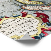  kaart | India naar Nieuw-Guinea Poster (Hoek)