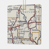  kaart Indianola MS Keramisch Ornament (Links)