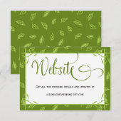 Kaart informatie over groene boodschappenwagentjes (Voorkant / Achterkant)