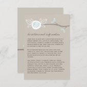 Kaart Informatie over Whimsical Wedding Tree Branc (Voorkant / Achterkant)