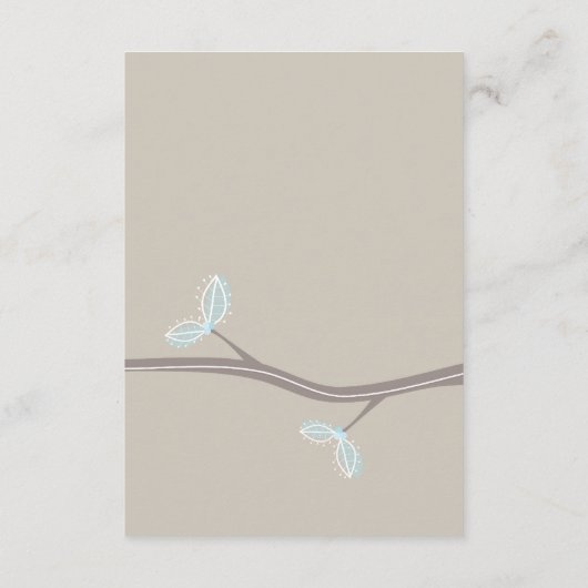 Kaart Informatie over Whimsical Wedding Tree Branc (Achterkant)