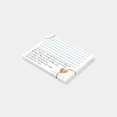 Kaart invoegen gedicht - 3x4 post-it® notes (Schuin)