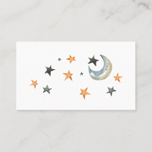 Kaart invoegen voor Halloween Baby shower Book Req Visitekaartje (Achterkant)