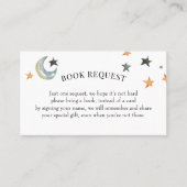 Kaart invoegen voor Halloween Baby shower Book Req Visitekaartje (Voorkant)