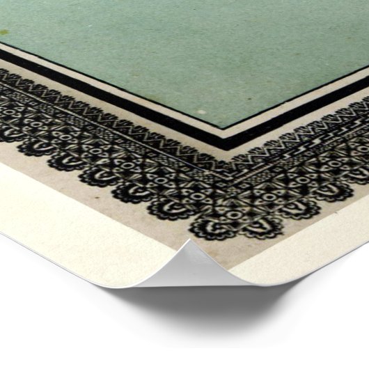  kaart "Iquique Chili" (1895) Poster (Hoek)