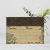 Kaart Italiaanse stijl Ontvanger (Staand voorkant)