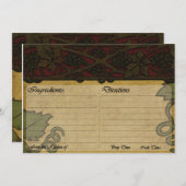 Kaart Italiaanse stijl Ontvanger (Voorkant / Achterkant)