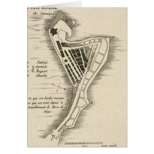 KAART: JAMAICA, 1755