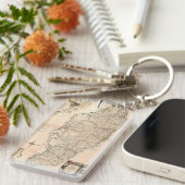 KAART: JAMAICA, 1755 2 SLEUTELHANGER (Voorkant Rechts)