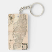 KAART: JAMAICA, 1755 2 SLEUTELHANGER (achterkant)