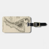 KAART: JAMAICA, 1755 BAGAGELABEL (Voorkant horizontaal)