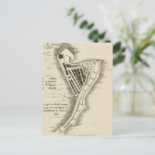 KAART: JAMAICA, 1755 BRIEFKAART (Staand voorkant)