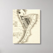 KAART: JAMAICA, 1755 CANVAS AFDRUK (Voorkant)