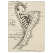 KAART: JAMAICA, 1755 KLEMBORD (Achterkant)