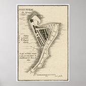 KAART: JAMAICA, 1755 POSTER (Voorkant)