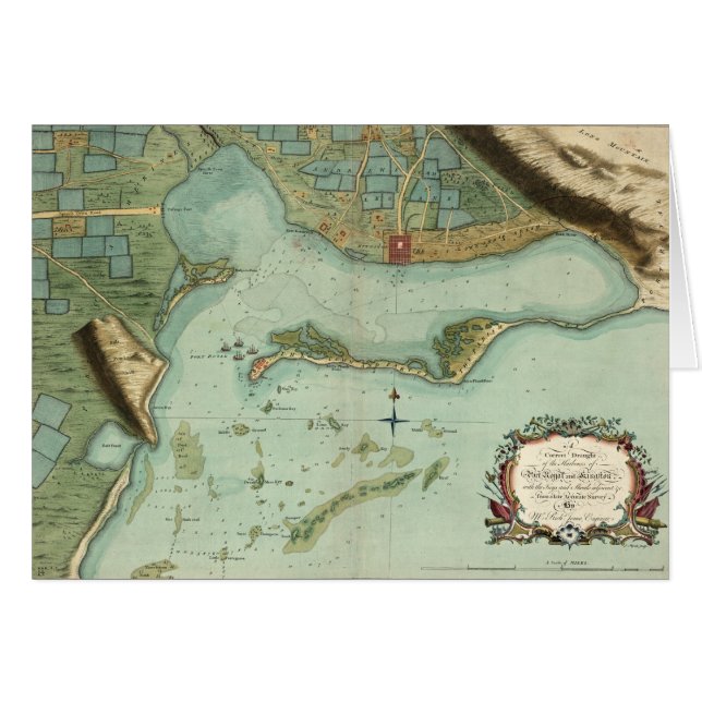 KAART: JAMAICA, 1756 (Voorkant Horizontaal)