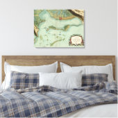 KAART: JAMAICA, 1756 CANVAS AFDRUK (Insitu (Slaapkamer))