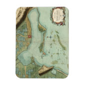 KAART: JAMAICA, 1756 MAGNEET (Verticaal)