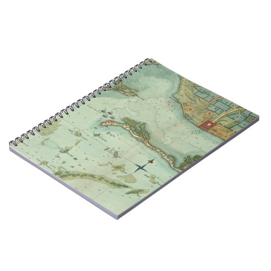 KAART: JAMAICA, 1756 NOTITIEBOEK (Linkerzijde)