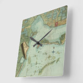 KAART: JAMAICA, 1756 VIERKANTE KLOK (Hoek)