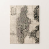 KAART: JAMAICA, 1763 LEGPUZZEL (Verticaal)