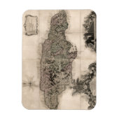 KAART: JAMAICA, 1763 MAGNEET (Verticaal)