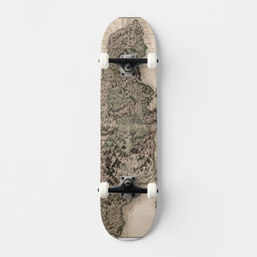 KAART: JAMAICA, 1763 PERSOONLIJK SKATEBOARD (Voorkant)