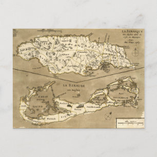 KAART: JAMAICA, 1767 BRIEFKAART