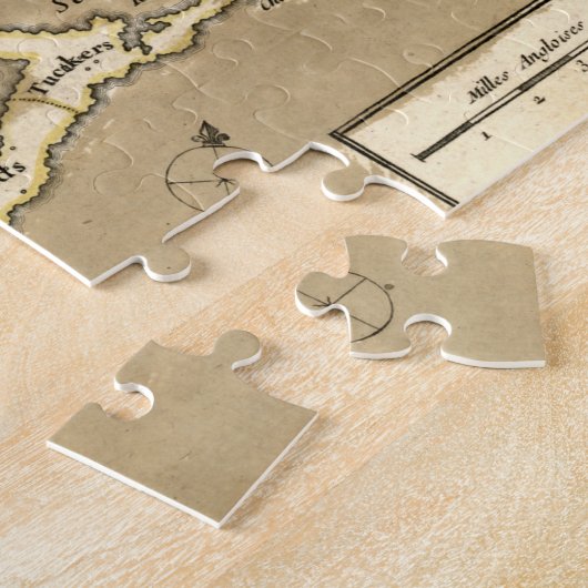 KAART: JAMAICA, 1767 LEGPUZZEL (Zijkant)