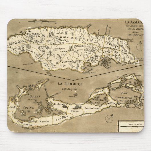 KAART: JAMAICA, 1767 MUISMAT (Voorkant)