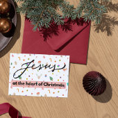 Kaart: Jezus in het hart van de Kerst Notitiekaartje