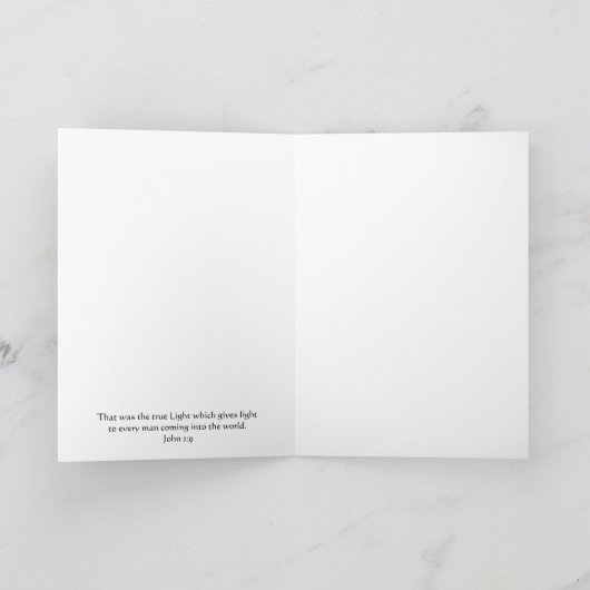 Kaart John 1:9 van White Rose Bloom Scripting (Binnen)