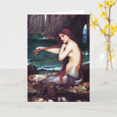 Kaart:  John Waterhouse - een Meermin Kaart (Gele Bloem)