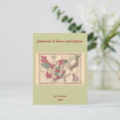 Kaart - Johnson's China en Japan (Staand voorkant)