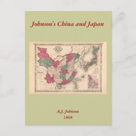 Kaart - Johnson's China en Japan (Voorkant)