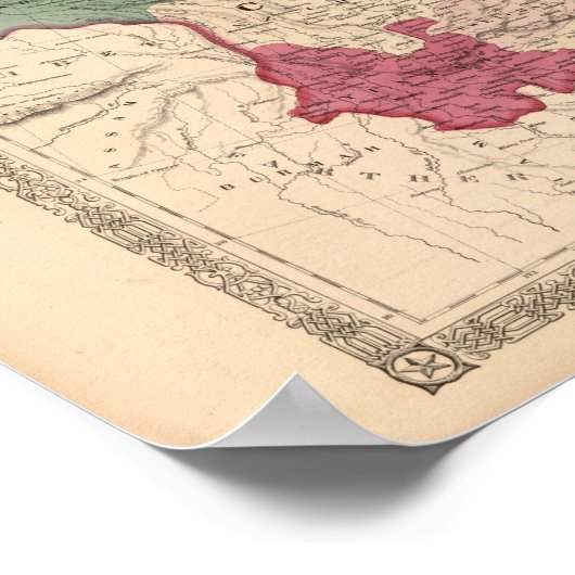 Kaart - Johnson's China en Japan Poster (Hoek)