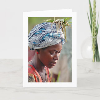 Kaart, "Jonge het Plukken van de Vrouw Rijst " Kaart