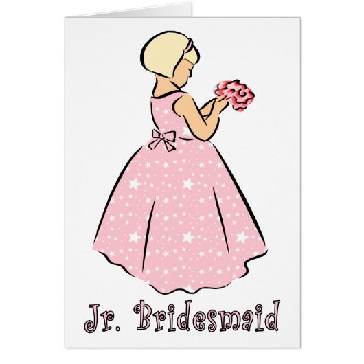 Kaart: Jr Bridesmaid (Voorkant)