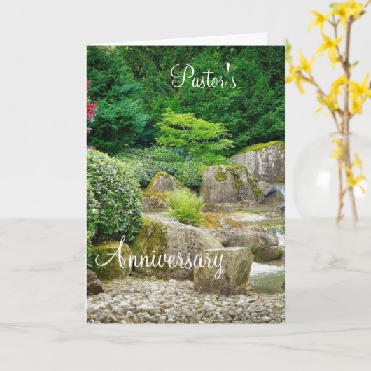 Kaart Jubileum van dominee (Gele Bloem)