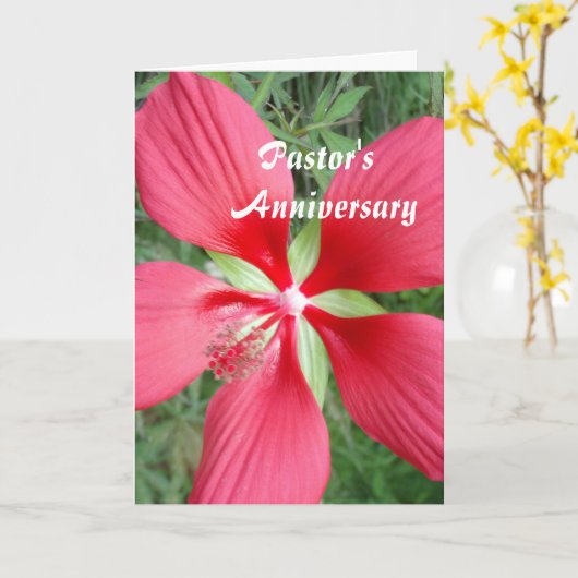 Kaart Jubileum voor pastor (Gele Bloem)