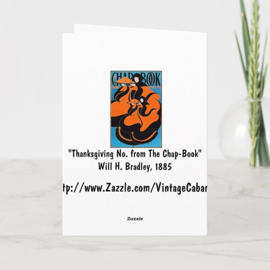 Kaart: Jugendstil - zal Bradley - Thanksgiving Feestdagen Kaart (Achterkant)
