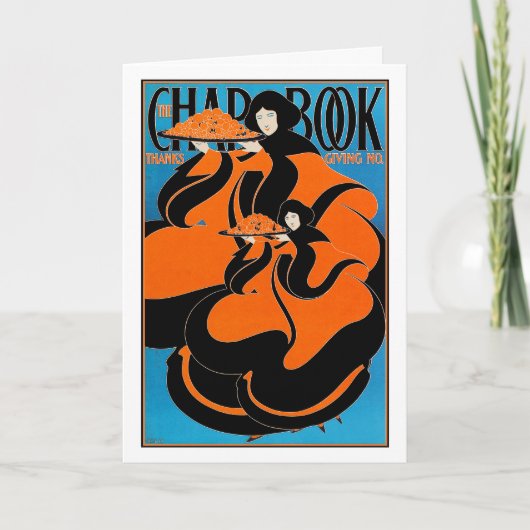 Kaart:  Jugendstil - zal Bradley - Thanksgiving Feestdagen Kaart (Voorkant)