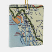 kaart Juneau AK Keramisch Ornament (Rechts)